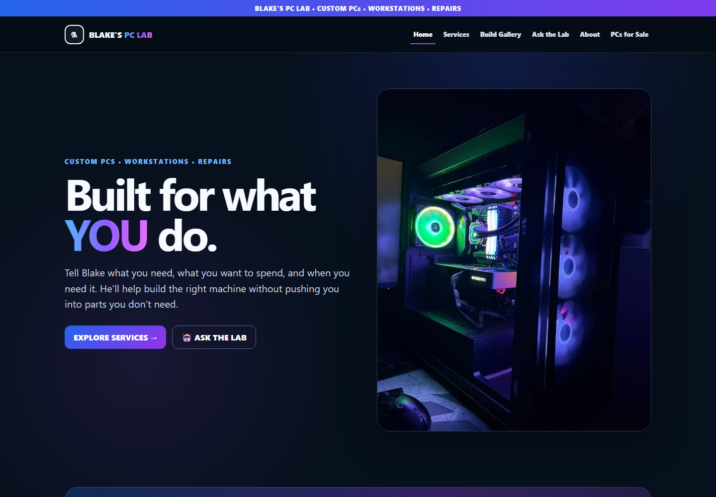 Blake’s PC Lab homepage